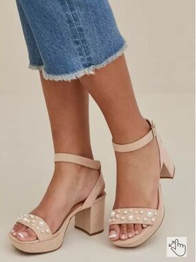 Torrid Pearl Strap Platform Heel